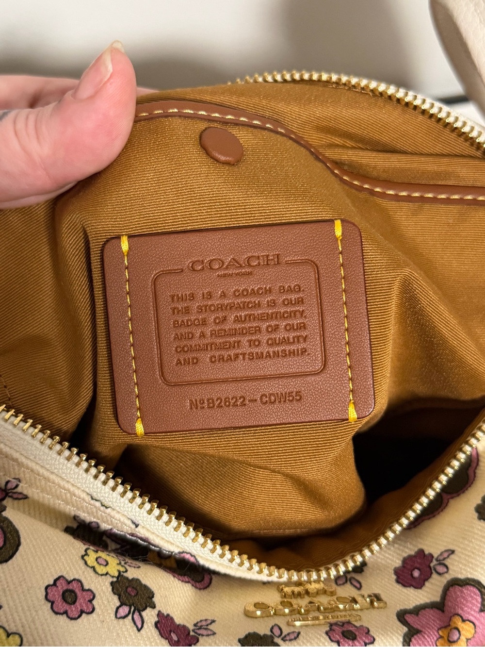 Coach Cargo Floral Bag With Floral Print - Turnlock Cargo - Picture 2 of 5